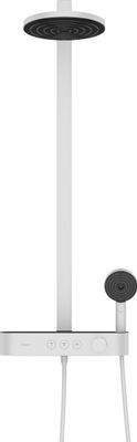 Hansgrohe Showerpipe Pulsify S 260 2jet, mit Brausethermostat Aufputz matt, 1104 x 413 x 276 mm, Farbe weiß Bild 2
