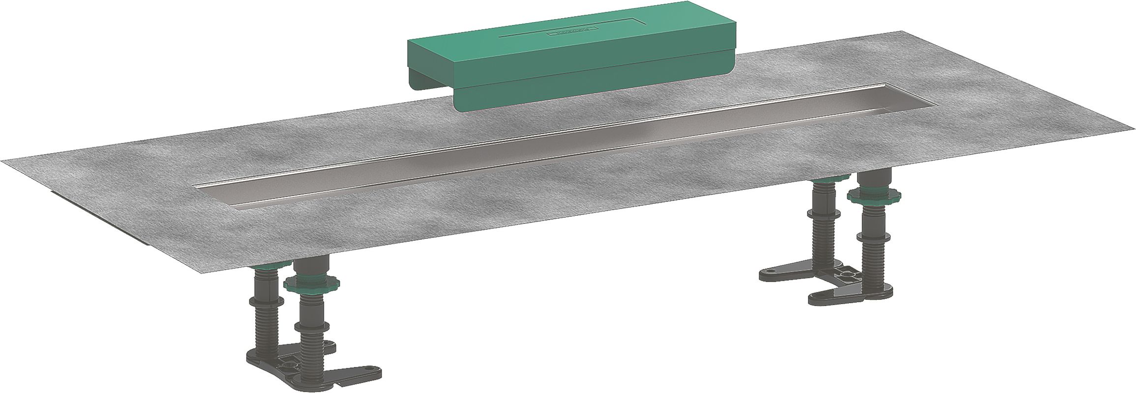 Hansgrohe Installationsset RainDrain 600 mm, für Duschrinnen Fertigsets, 41 x 600 x 113 mm Bild 1