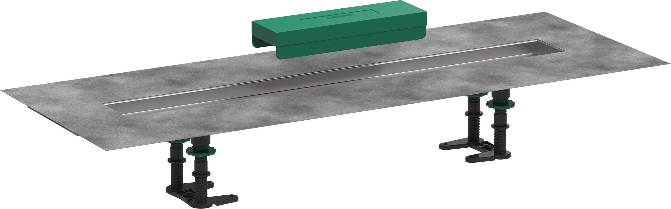 Hansgrohe Installationsset RainDrain 700 mm, für Duschrinnen Fertigsets, 41 x 700 x 113 mm Bild 1