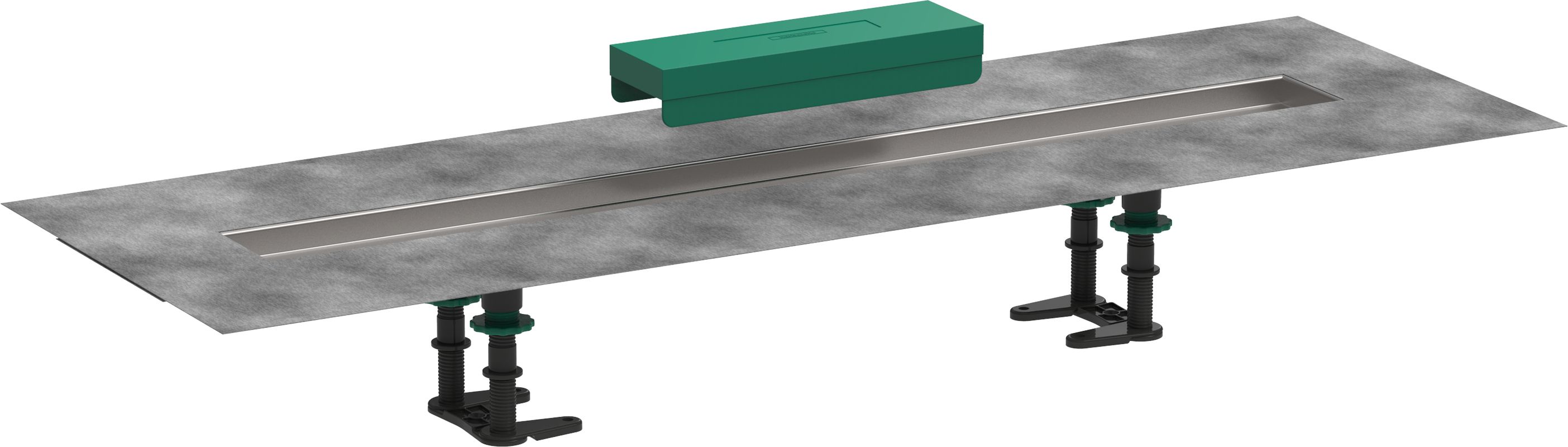 Hansgrohe Installationsset RainDrain 800 mm, für Duschrinnen Fertigset, 41 x 800 x 113 mm Bild 1