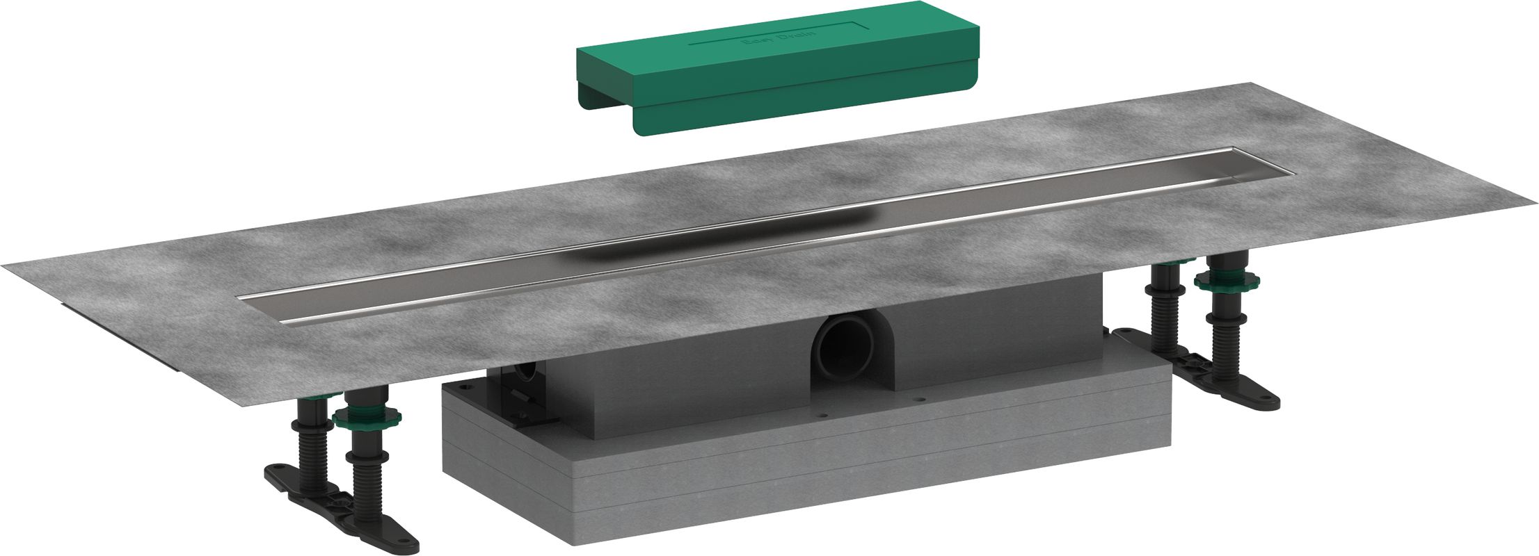 Hansgrohe Komplettset uBox universal, für flache Installat.700 mm, für DR FS, 77 x 700 x 139 mm Bild 1