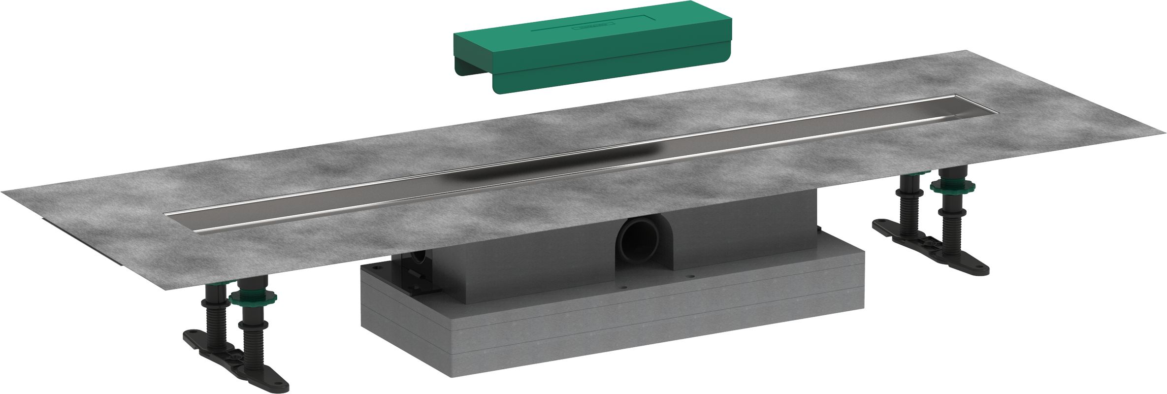Hansgrohe Komplettset uBox universal, für flache Installat.800 mm, für DR FS, 77 x 800 x 139 mm Bild 1