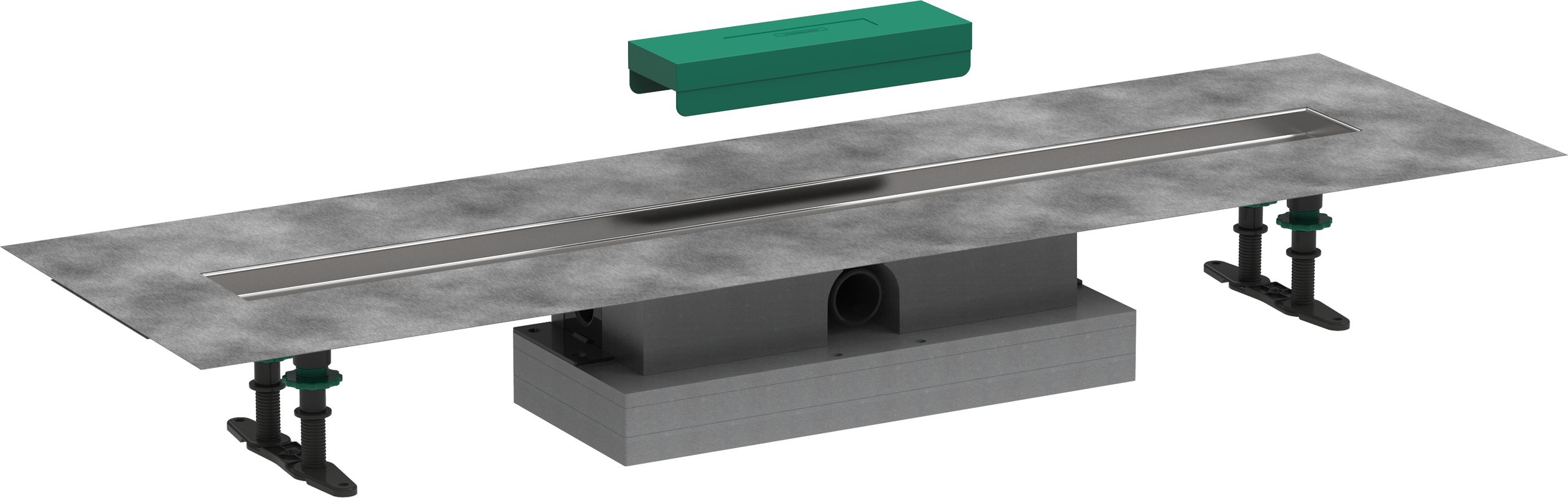 Hansgrohe Komplettset uBox universal, für flache Installat.900 mm, für DR FS, 77 x 900 x 139 mm Bild 1
