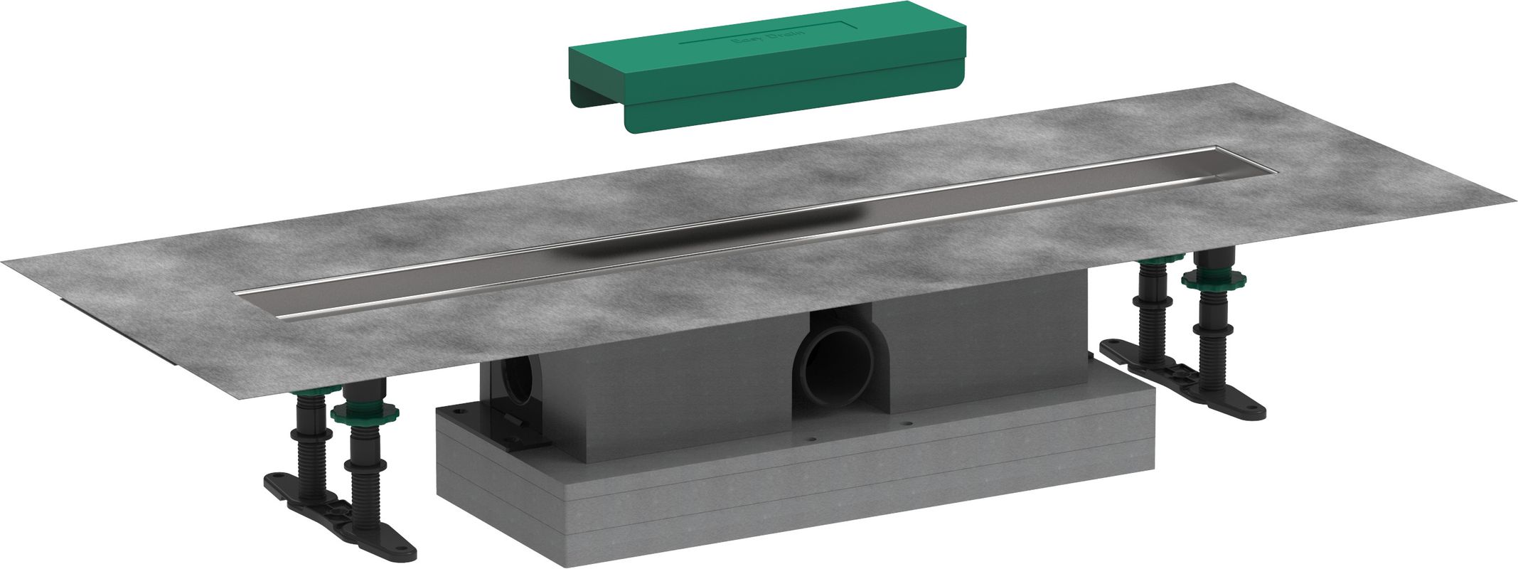 Hansgrohe Komplettset uBox universal, für Standardinstall.700 mm, für DR FS, 95 x 700 x 139 mm Bild 1