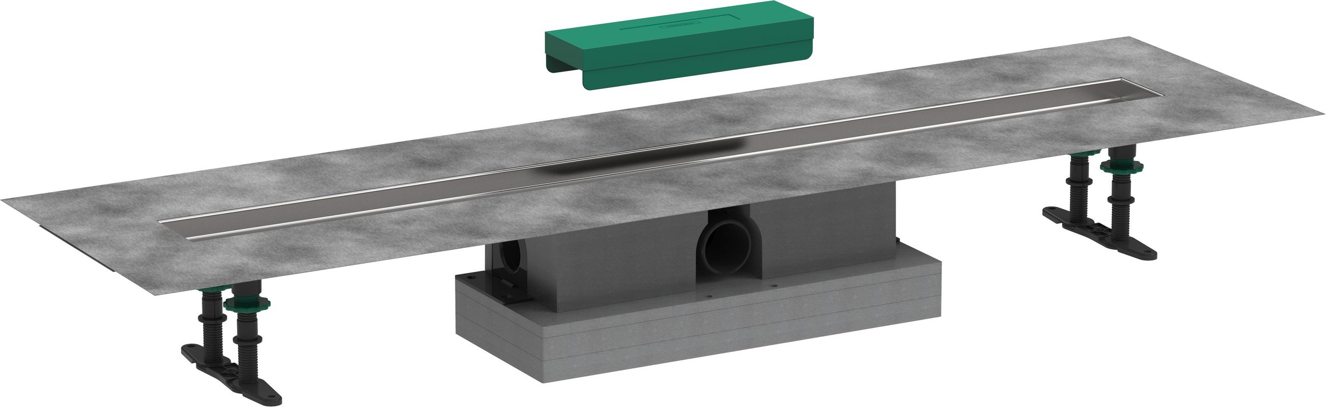 Hansgrohe Komplettset uBox universal, für Standardinstall.1000 mm, für DR FS, 95 x 1000 x 139 mm Bild 1