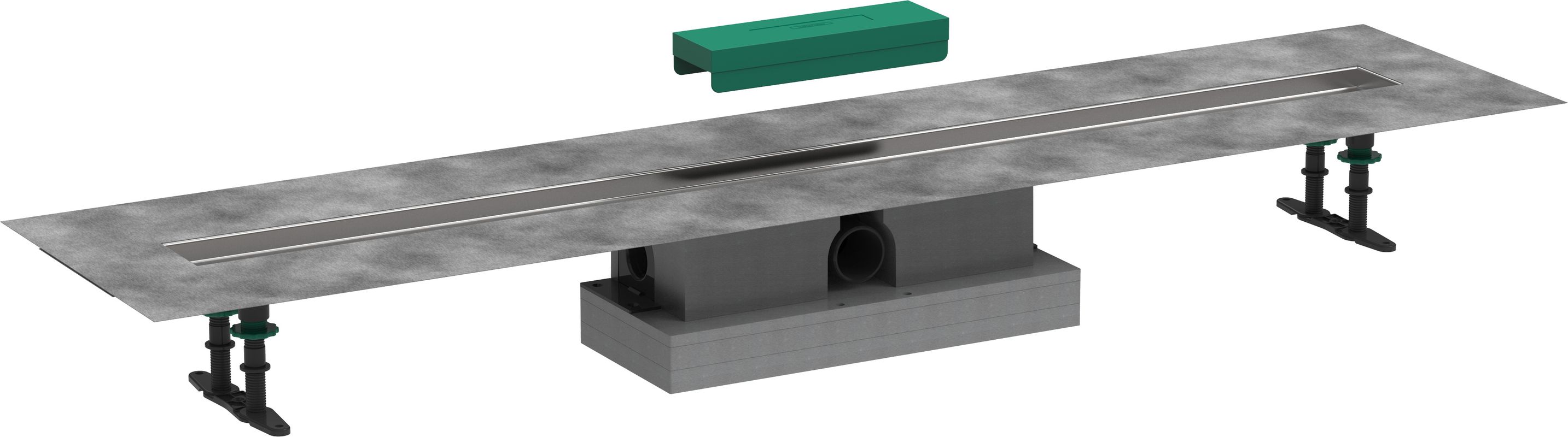 Hansgrohe Komplettset uBox universal, für Standardinstall.1200 mm, für DR FS, 95 x 1200 x 139 mm Bild 1