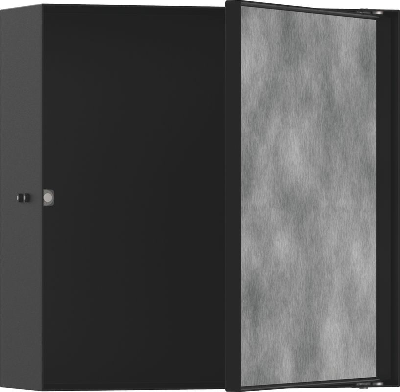 Hansgrohe XtraStoris Rock Wandnische, mit befliesb.Tür 300 x 300 x 100 mm MSW, 390 x 390 mm Bild 1