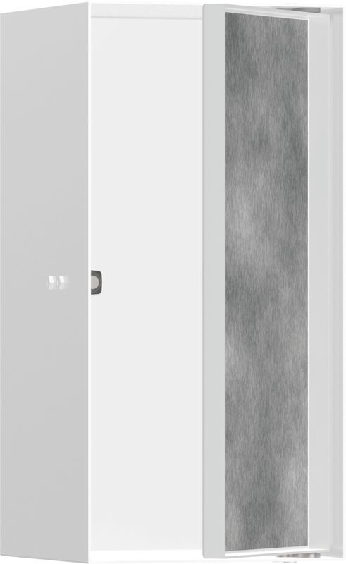 Hansgrohe XtraStoris Rock Wandnische, mit befliesb.Tür 300 x 150 x 140 mm MW, 390 x 240 mm, Farbe weiß Bild 1