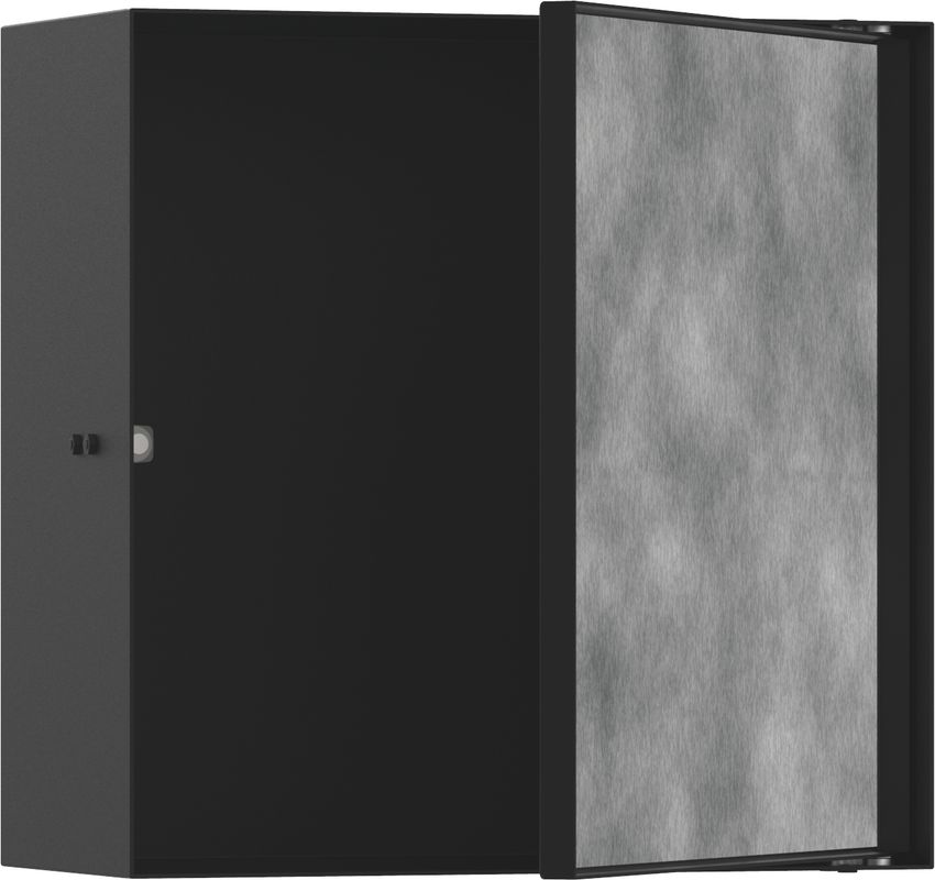 Hansgrohe XtraStoris Rock Wandnische, mit befliesb.Tür 300 x 300 x 140 mm MSW, 390 x 390 mm Bild 1
