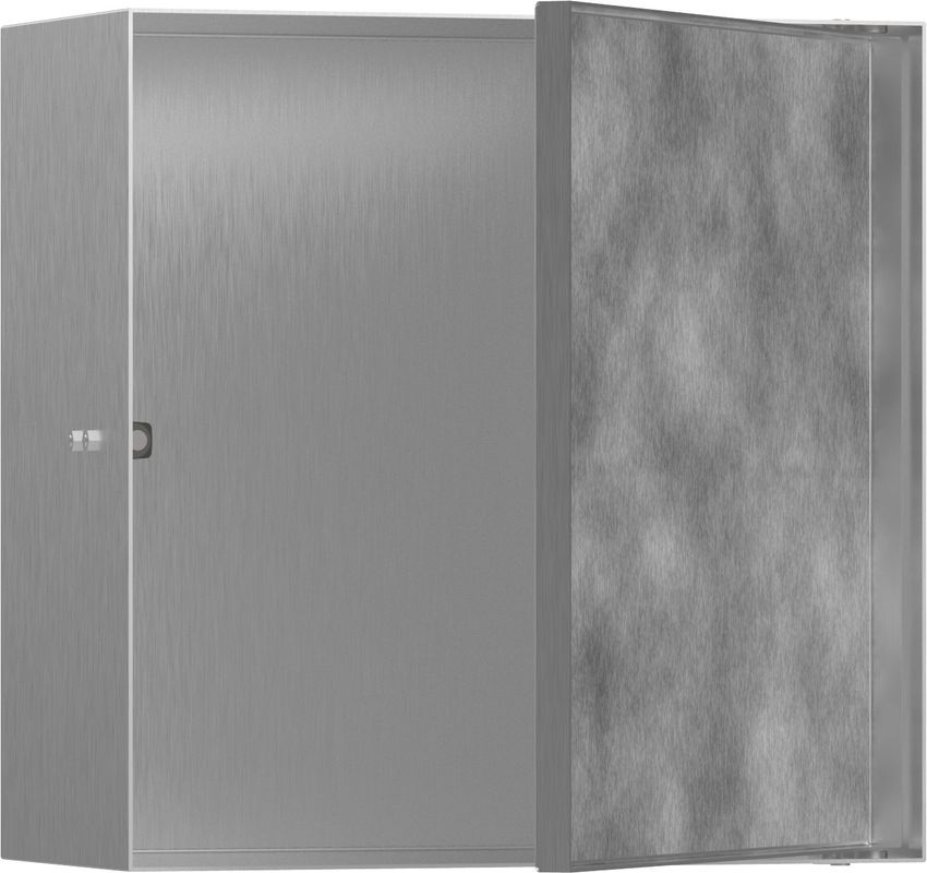 Hansgrohe XtraStoris Rock Wandnische, mit befliesb.Tür 300 x 300 x 140 mm BST, 390 x 390 mm Bild 1