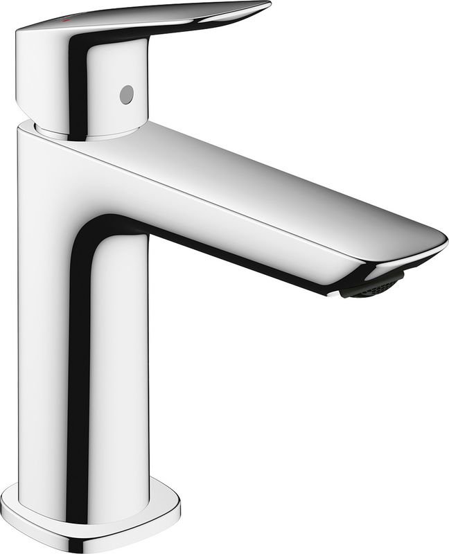 Hansgrohe Fine Einhebel-Waschtischmischer, ComfortZone 110, mit Ablaufgarnitur,121 mm, 177 x 121 mm, Farbe chrom Bild 1