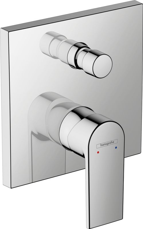 Hansgrohe Wannenmischer Unterputz Vernis Shape Fertigset mit Sicherungskombination, Farbe chrom Bild 1