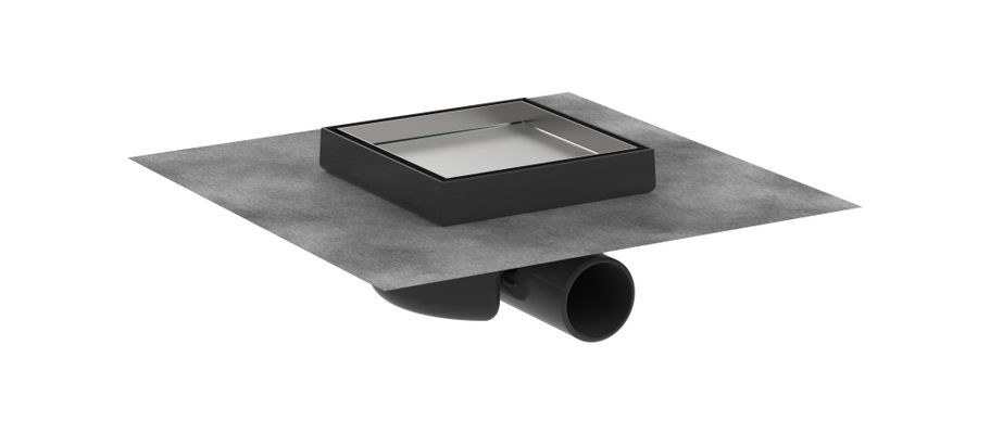 Hansgrohe Komplettset RainDrain Spot 150 x 150 mm Punktablauf befl.u.Installationsset BST, 104 x 226 x 226 mm, Farbe Edelstahl-Optik (silber) Bild 2