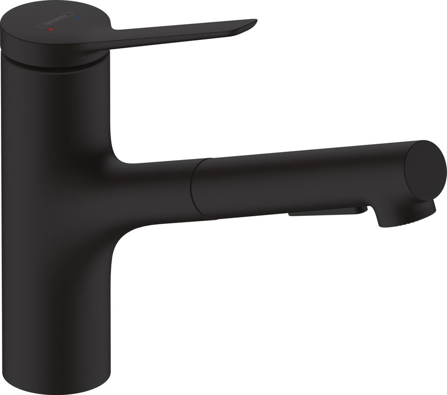 Hansgrohe Spültischmischer 150 Zesis M33 Ausziehbrause 2jet matt, Farbe schwarz Bild 1