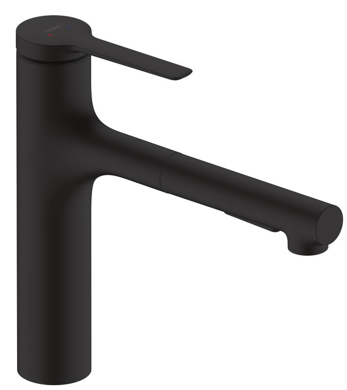 Hansgrohe Spültischmischer 160 Zesis M33 Ausziehbrause 2jet sBox lite matt, Farbe schwarz Bild 1