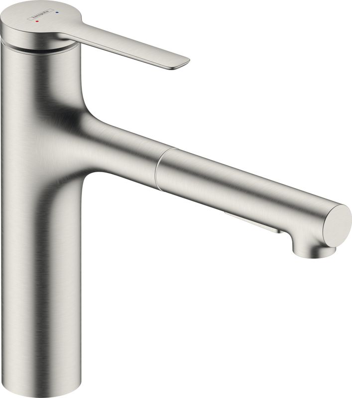 Hansgrohe Spültischmischer 160 Zesis M33 Metall Ausziehbrause Pro 2jet sBox BSO, Farbe Edelstahl-Optik (silber) Bild 1