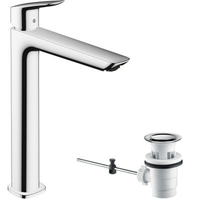 Hansgrohe Waschtischmischer 240 Fine Logis, mit Zugstangen-Ablaufg.chr, Farbe chrom Bild 2
