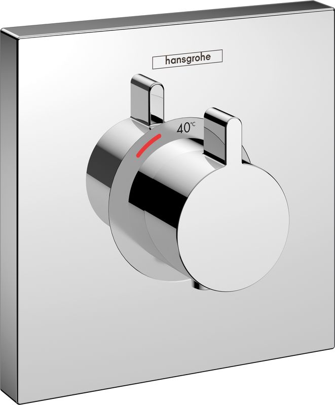 Hansgrohe Fertigset UP-Thermostat ShowerSelect Highflow, 155 x 155 mm, Farbe chrom Bild 1