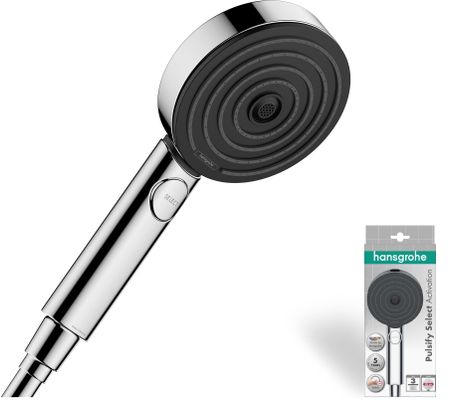 Hansgrohe Handbrause Pulsify 105 3-strahlig, Relaxation, verchromt, Farbe chrom Bild 4