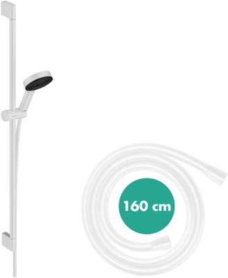 Hansgrohe Select S Brausegarnitur 105 3jet Relaxation, Brausestange 90 cm, Farbe weiß Bild 2