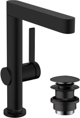 Hansgrohe Waschtischmischer 230 Finoris Schwenkauslauf matt, Farbe schwarz Bild 2