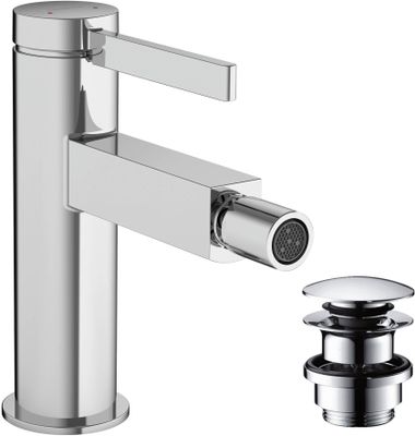 Hansgrohe Bidetmischer Finoris, mit Push-Open Ablaufgarnitur, Farbe chrom Bild 2