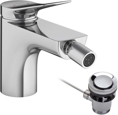 Hansgrohe Einhebel-Bidetmischer mit Ablaufg, Ausladung 130 mm, Farbe chrom Bild 2
