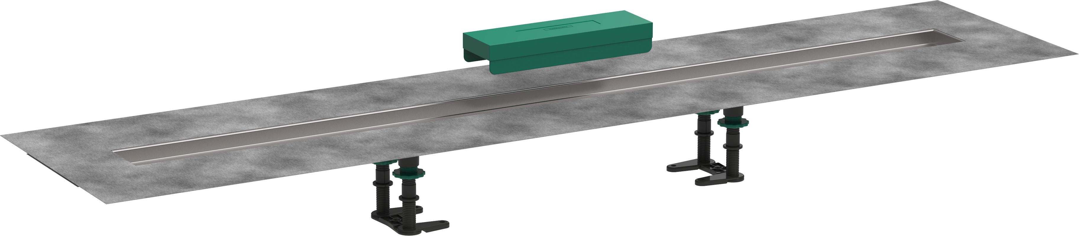 Hansgrohe Installationsset RainDrain 1200 mm, für Duschrinnen Fertigsets, 41 x 1200 x 113 mm Bild 1