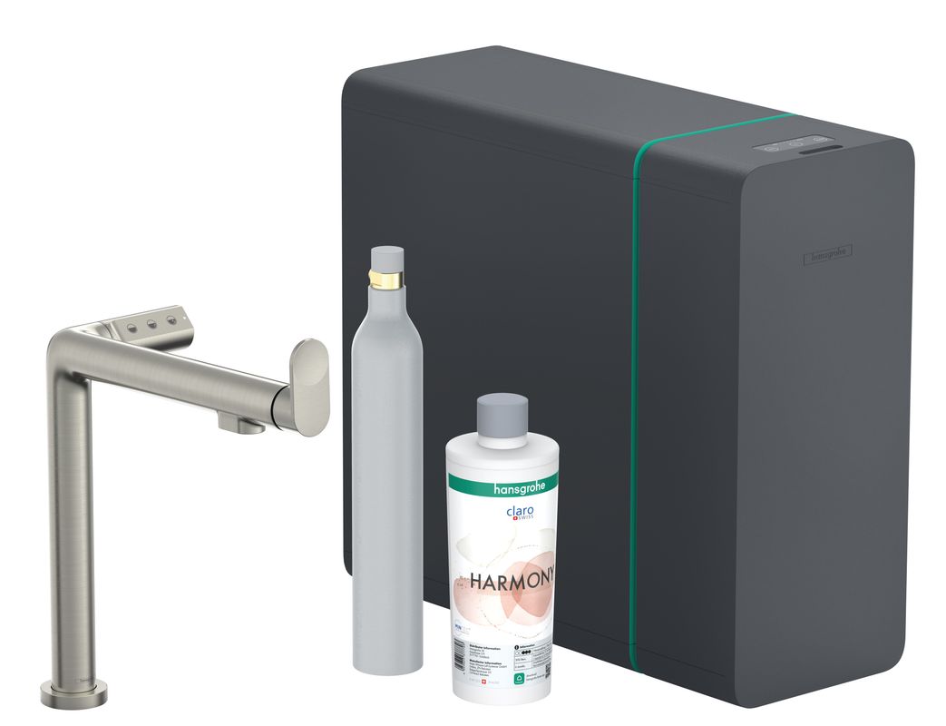 Hansgrohe SodaSystem 240 Aqittura M91 1jet Starter Set ST, Farbe Edelstahl-Optik (silber) Bild 1
