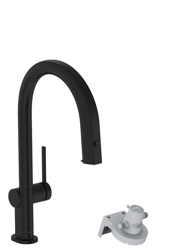 Hansgrohe FilterSystem 210 Aqittura M91 Ausziehausl.1jet mattschwarz Bild 1