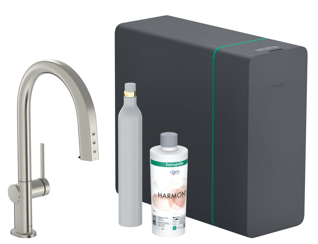 Hansgrohe SodaSystem 210 Aqittura M91 1jet Starter Set ST, Farbe Edelstahl-Optik (silber) Bild 1