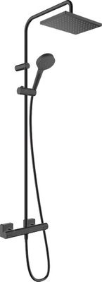 Hansgrohe Showerpipe Vernis Shape 230 1-strahlig, mit Thermostat, EcoSmart, 1230 x 277 x 512 mm, Farbe schwarz Bild 2