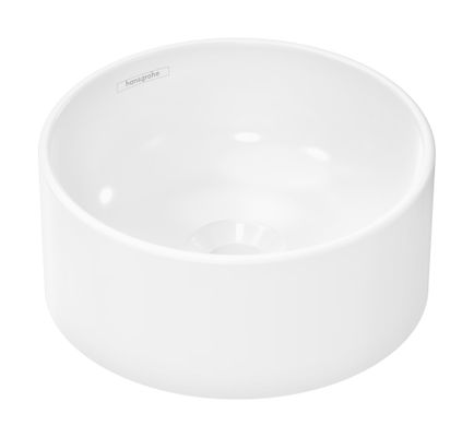 Hansgrohe Aufsatzwaschtisch Xuniva S 300 x 300 mm ohne Hahnloch u.Überlauf weiss, 130 x 300 mm, Farbe weiß Bild 2