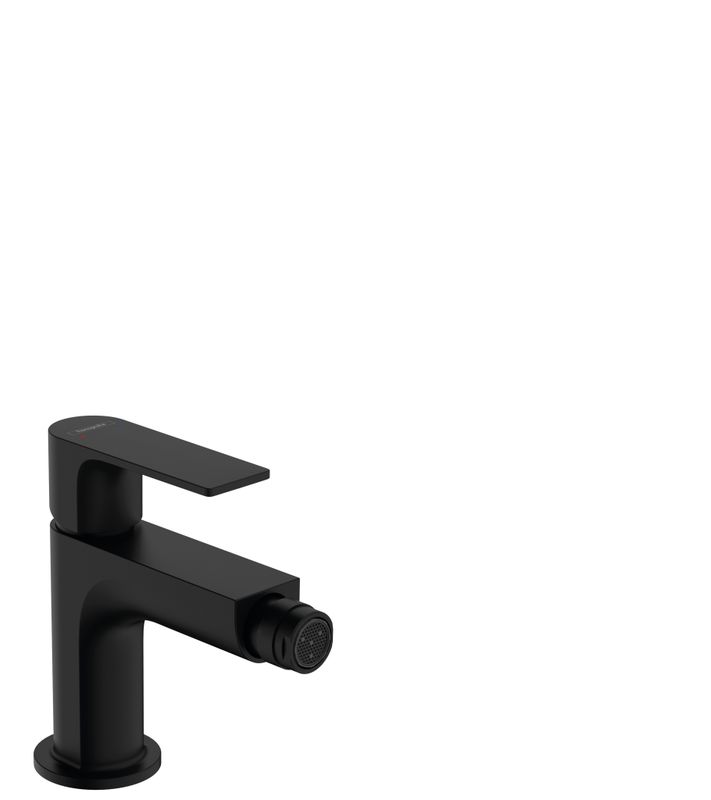Hansgrohe Bidetmischer Rebris E, mit Zugstangen-Ablaufgarnitur MSW, Farbe schwarz Bild 1