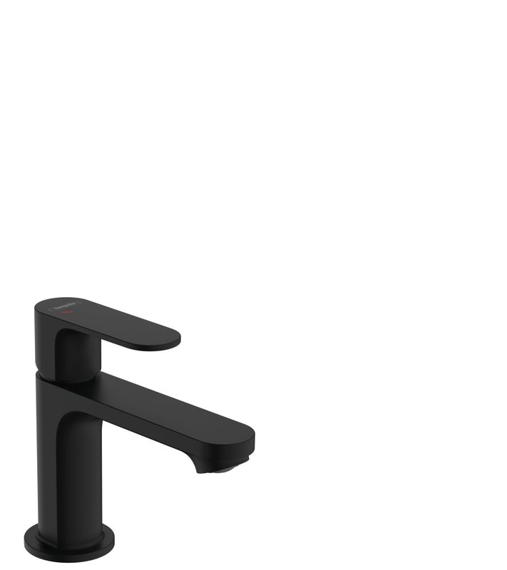 Hansgrohe Waschtischmischer Rebris S 80 CoolStart mit Metall Zugstange MSW, Farbe schwarz Bild 1