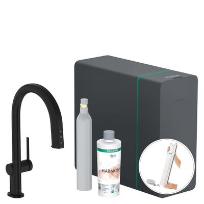 Hansgrohe SodaSystem 210 Aqittura M91 Ausziehauslauf 1j sBox Starter Set MSW, Farbe schwarz Bild 2