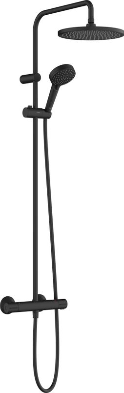 Hansgrohe Showerpipe Vernis Blend 240 1-strahlig, mit Thermostat, 1124 x 277 x 545 mm, Farbe schwarz Bild 1