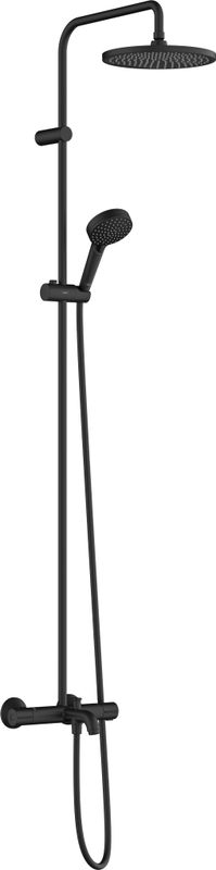 Hansgrohe Showerpipe 240 1jet Vernis Blend matt, mit Wannenthermostat, 1524 x 276 x 545 mm, Farbe schwarz Bild 1