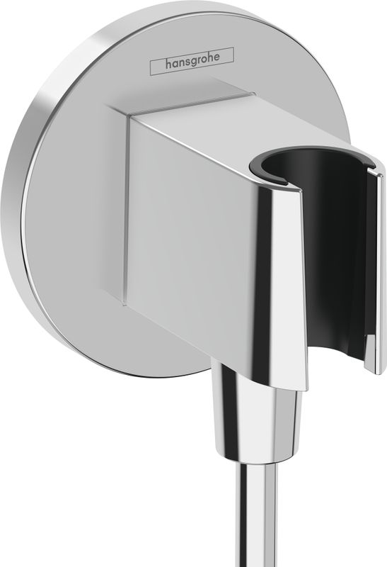 Hansgrohe Wandanschlussbogen FixFit S Porter KS, mit Handbrausehalter, verchromt, Farbe chrom Bild 1