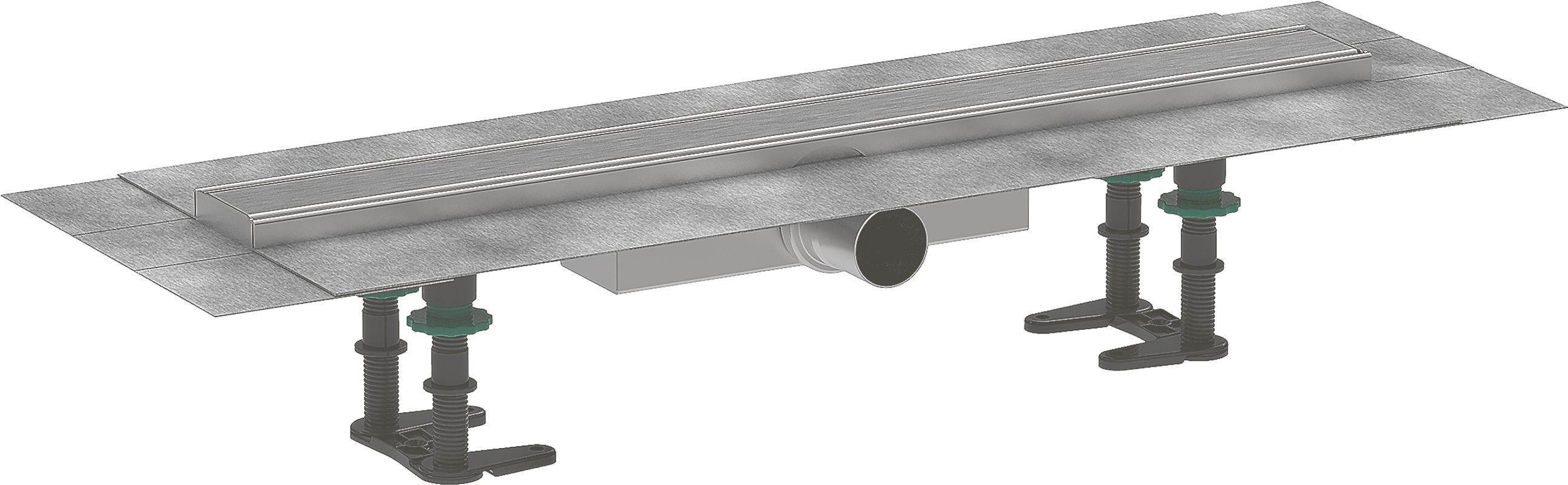 Hansgrohe Komplettset RainDrain Compact 600 mm für flache Installation BST, 181 x 600 x 77 mm Bild 1