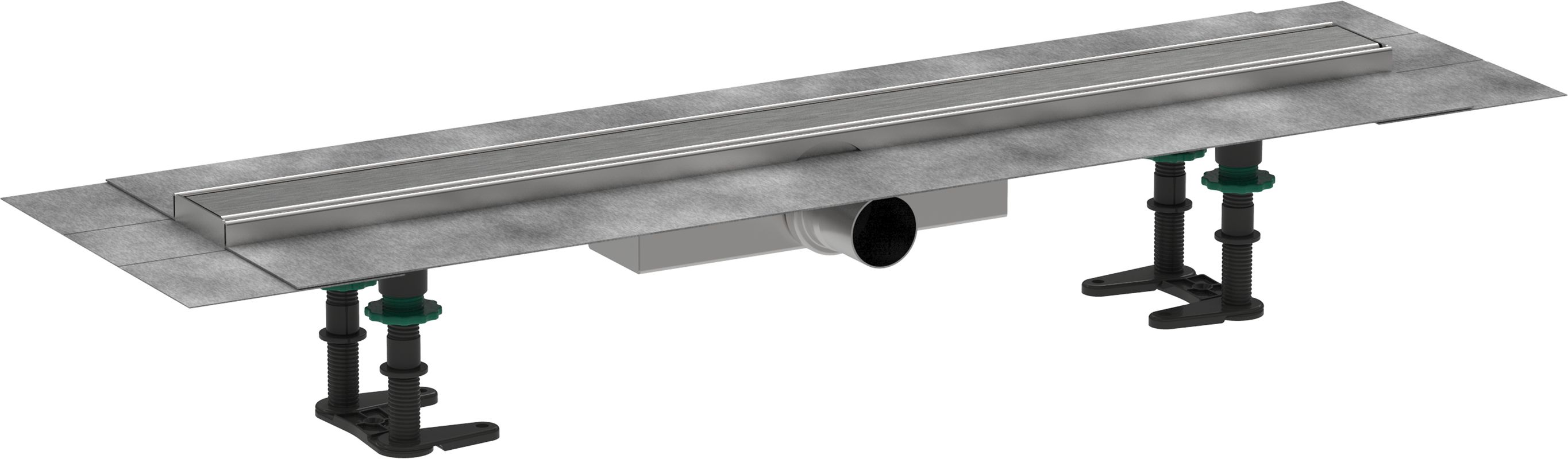 Hansgrohe Komplettset RainDrain Compact 700 mm für flache Installation BST, 181 x 700 x 77 mm Bild 1