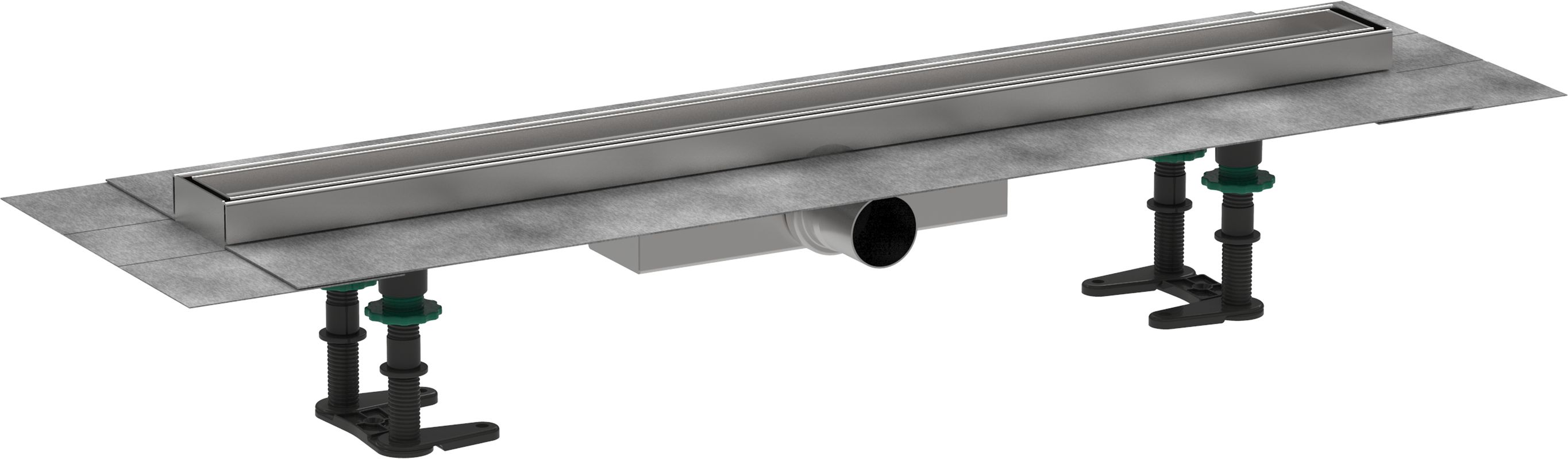 Hansgrohe Komplettset RainDrain Compact 700 mm befliesbar für flache Installation, 191 x 700 x 64 mm Bild 1