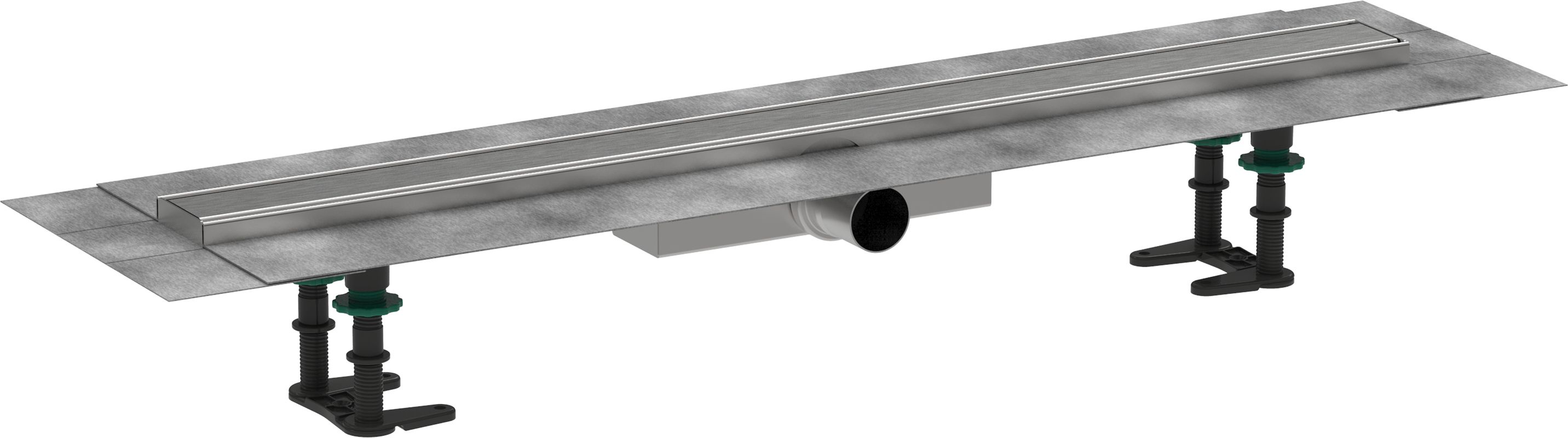Hansgrohe Komplettset RainDrain Compact 800 mm für flache Installation BST, 181 x 800 x 77 mm Bild 1