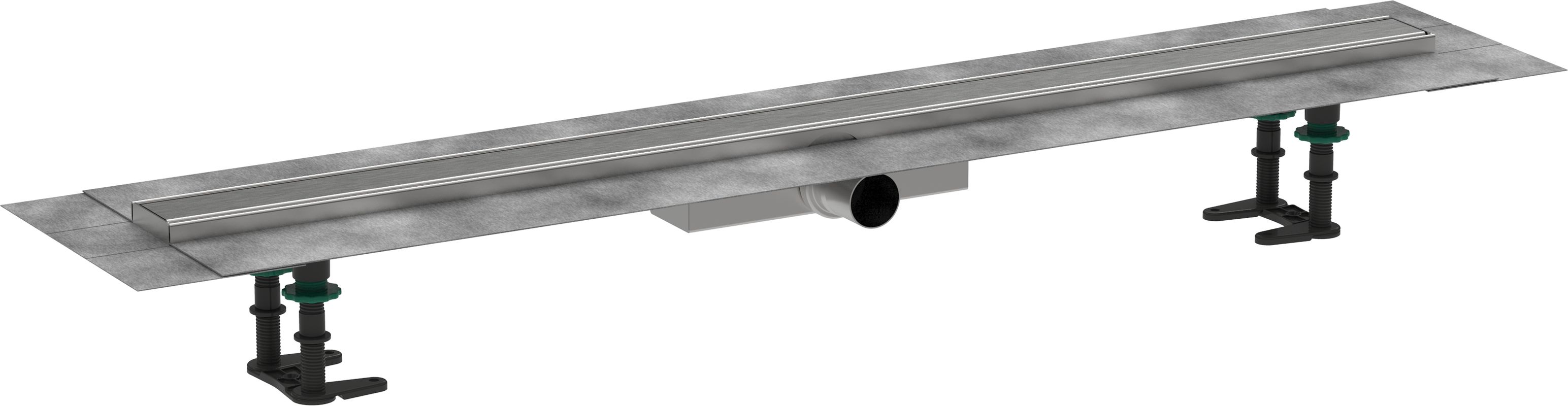Hansgrohe Komplettset RainDrain Compact 1000 mm für flache Installation BST, 181 x 1000 x 77 mm Bild 1
