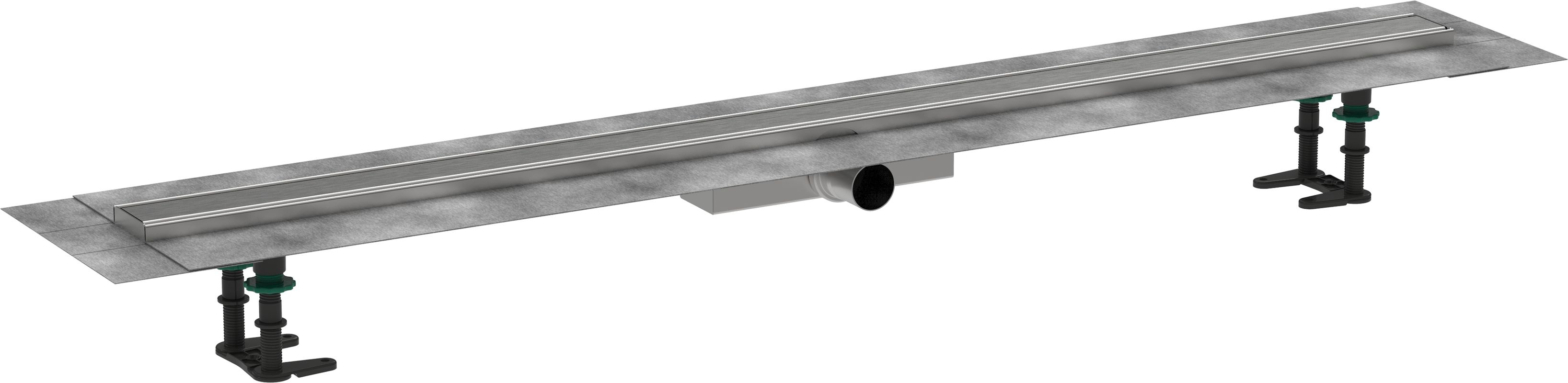 Hansgrohe Komplettset RainDrain Compact 1200 mm für flache Installation BST, 181 x 1200 x 77 mm Bild 1