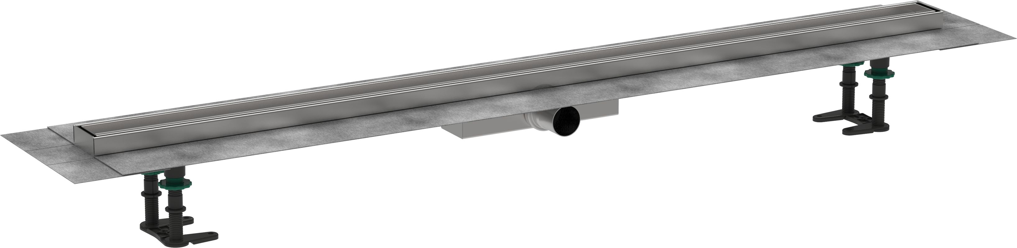 Hansgrohe Komplettset RainDrain Compact 1200 mm befliesbar für flache Installation, 191 x 1200 x 64 mm Bild 1