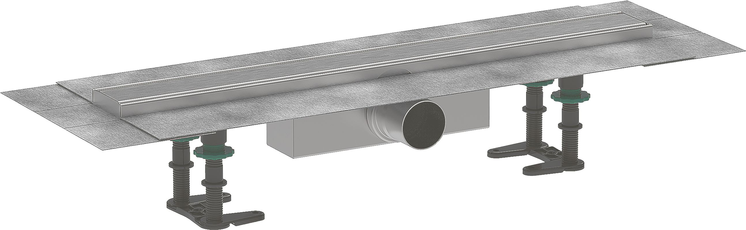 Hansgrohe Komplettset RainDrain Compact 600 mm, für Standardinstallation BST, 181 x 600 x 77 mm Bild 1