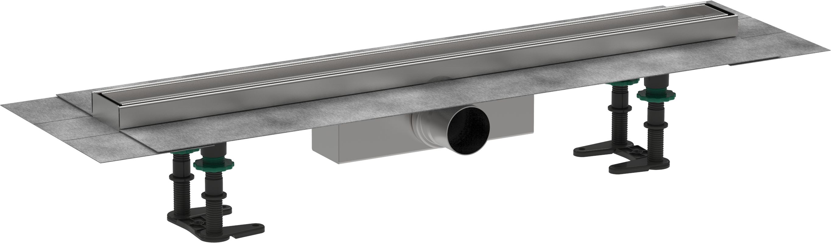Hansgrohe Komplettset RainDrain Compact 700 mm befliesb.Standardinstallation BST, 200 x 700 x 64 mm Bild 1