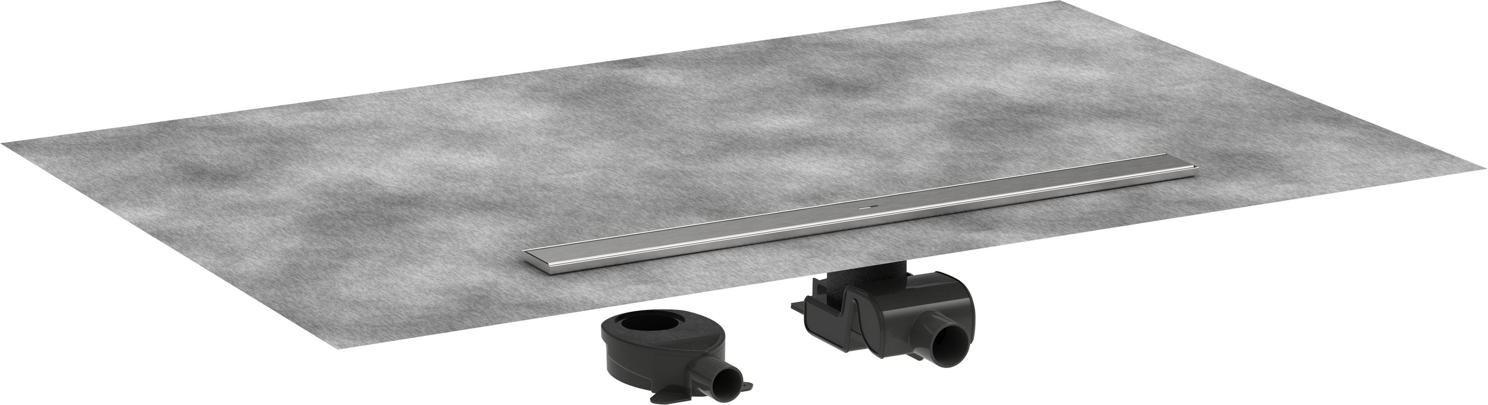 Hansgrohe Komplettset RainDrain Allround 800 mm für Stand./flache Installation BST, 105 x 800 x 69 mm Bild 1