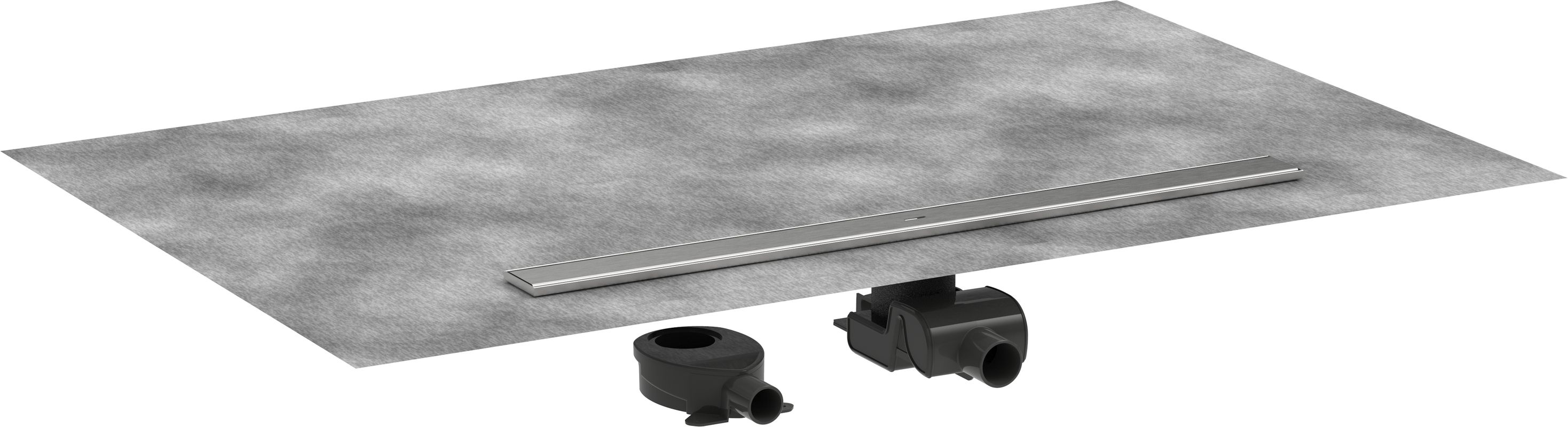 Hansgrohe Komplettset RainDrain Allround 900 mm für Stand./flache Installation BST, 105 x 900 x 69 mm Bild 1